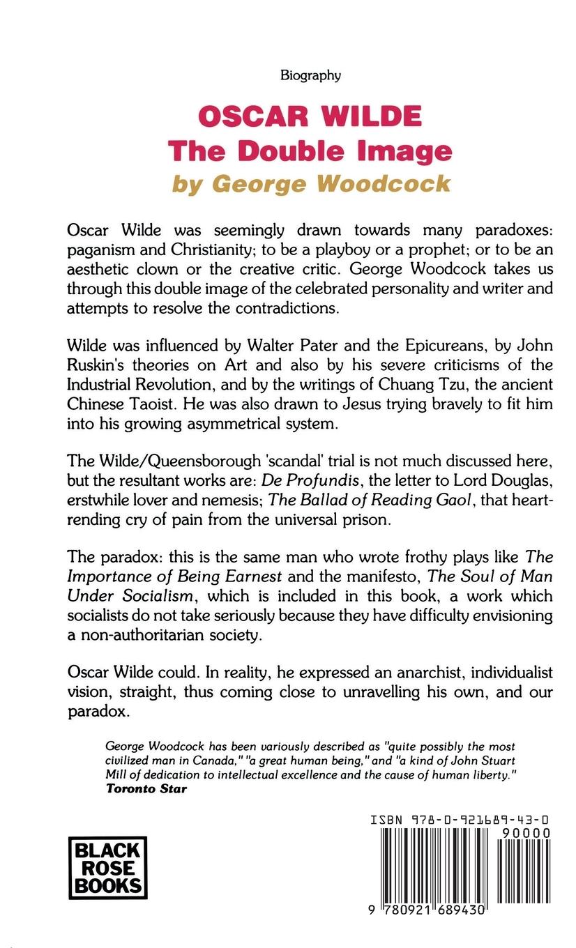 Rückseitencover Oscar Wilde