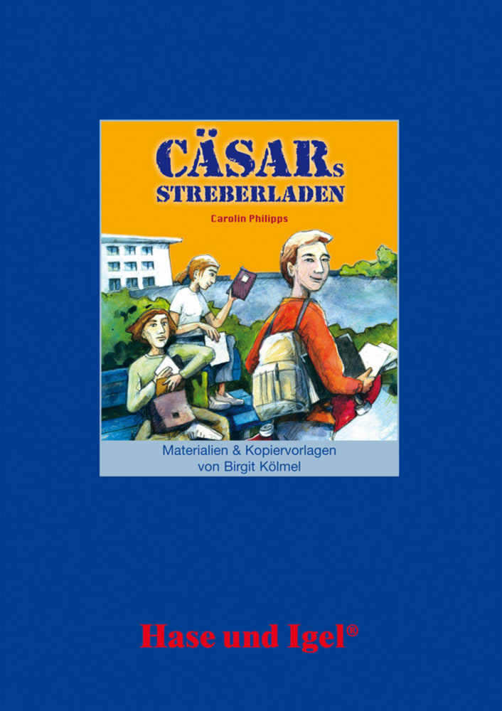 Vorderes Coverbild Cäsars Streberladen. Begleitmaterial