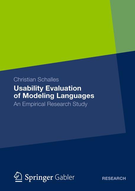 Vorderes Coverbild Usability Evaluation of Modeling Languages