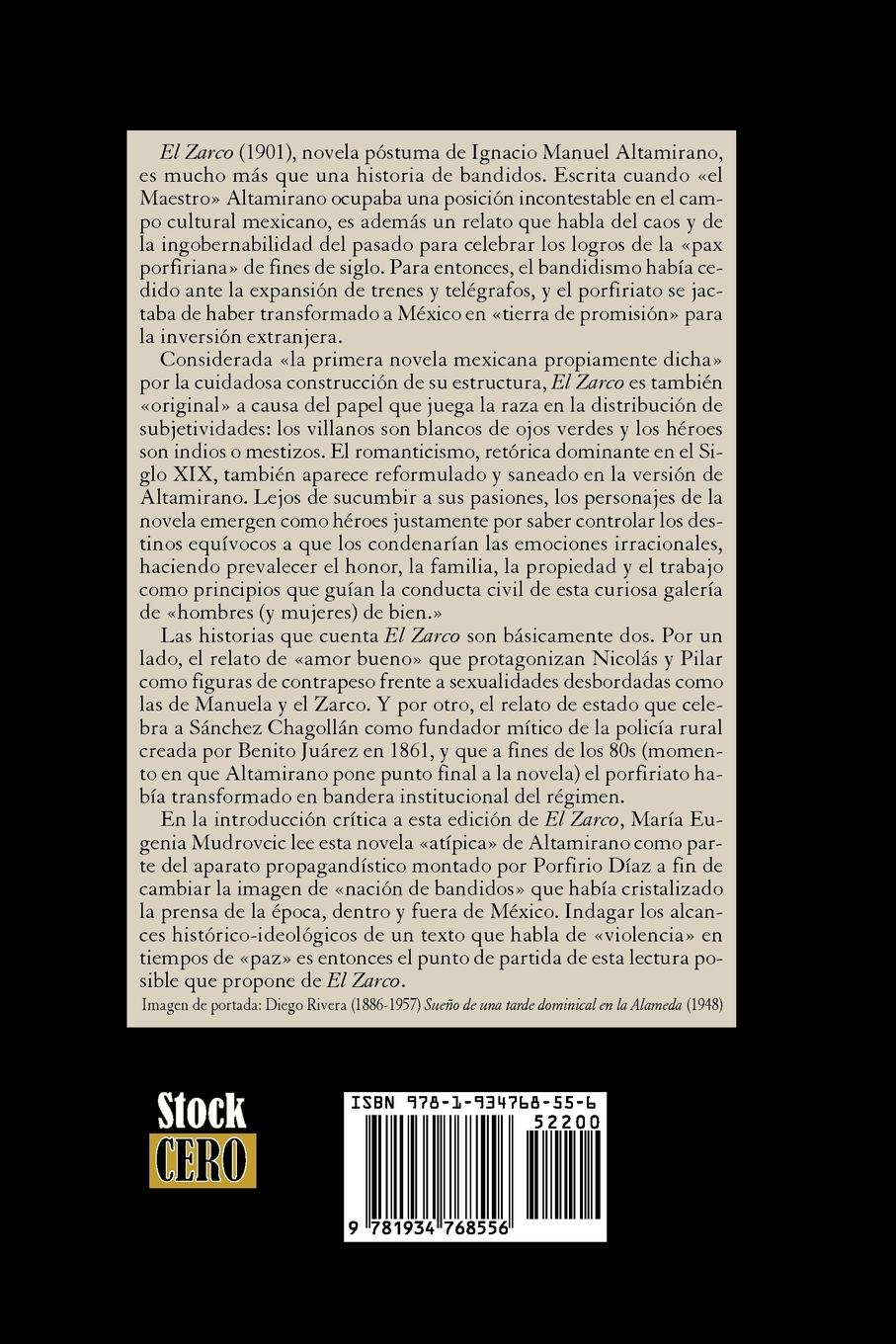 Rückseitencover El Zarco