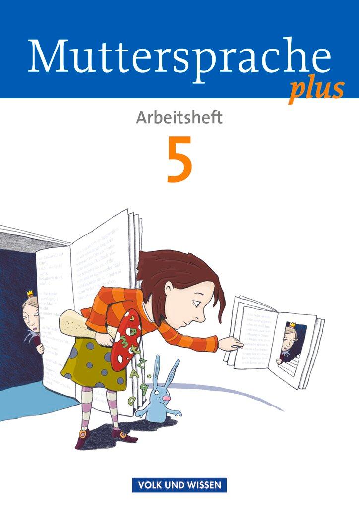 Vorderes Coverbild Muttersprache plus 5. Schuljahr. Arbeitsheft
