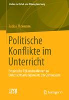 Vorderes Coverbild Politische Konflikte im Unterricht