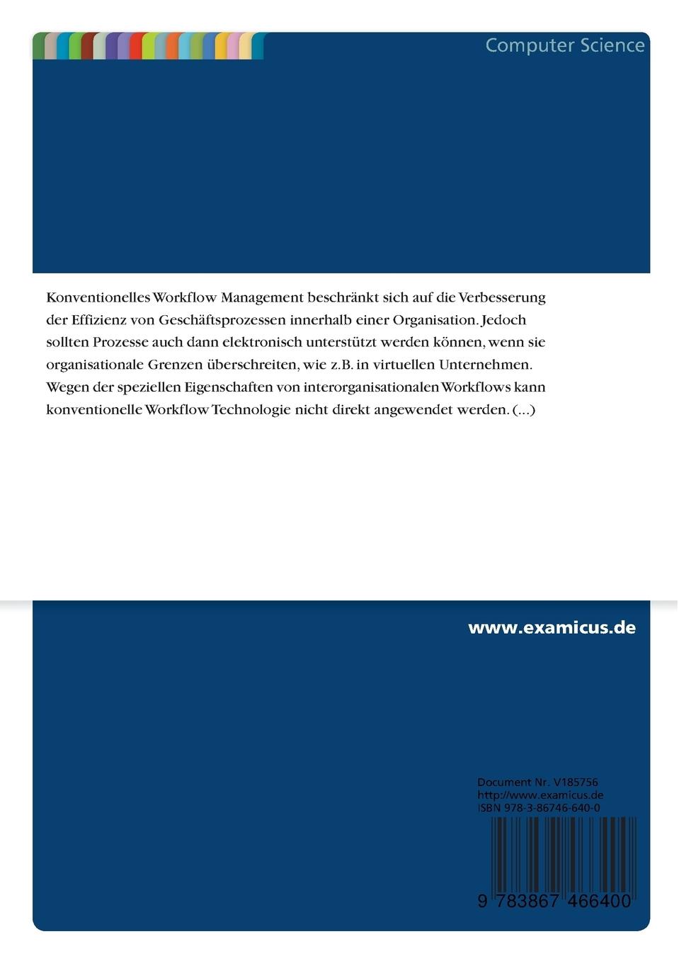 Rückseitencover Interorganizational Workflow Management - Concepts, Requirements and Approaches