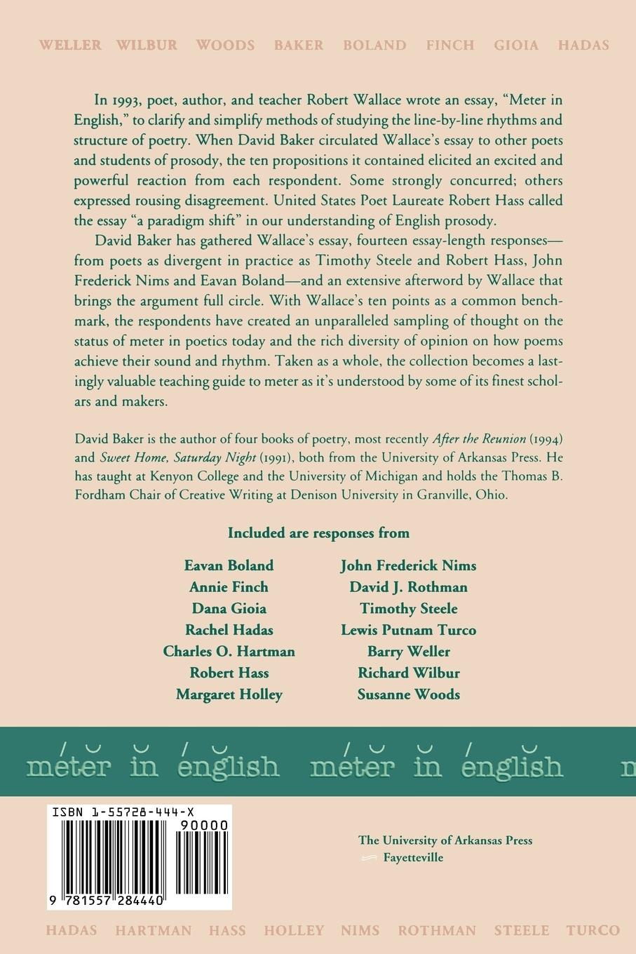 Rückseitencover Meter in English