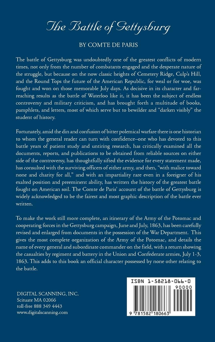 Rückseitencover The Battle of Gettysburg