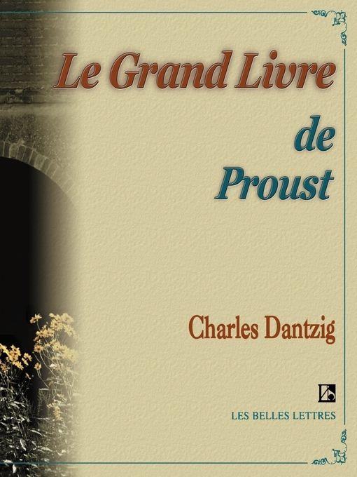Vorderes Coverbild Le Grand Livre de Proust