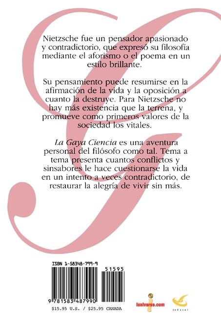 Rückseitencover La Gaya Ciencia