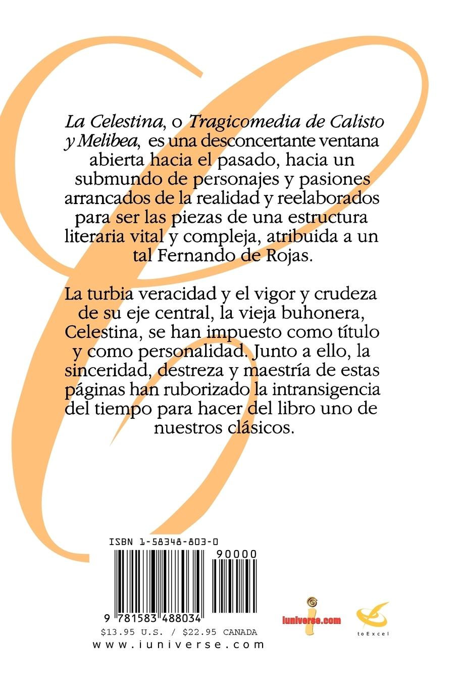 Rückseitencover La Celestina