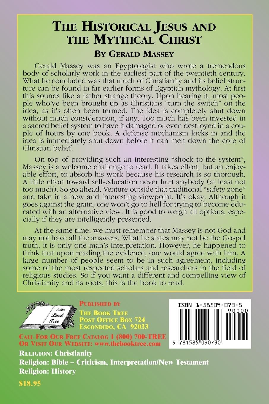 Rückseitencover The Historical Jesus and the Mythical Christ