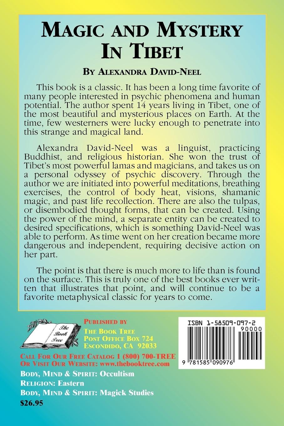 Rückseitencover Magic and Mystery in Tibet