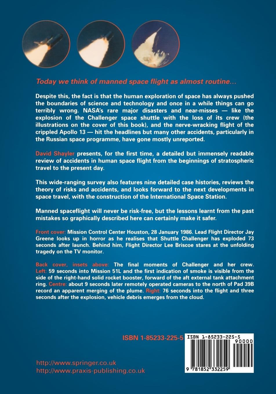 Rückseitencover Disasters and Accidents in Manned Spaceflight