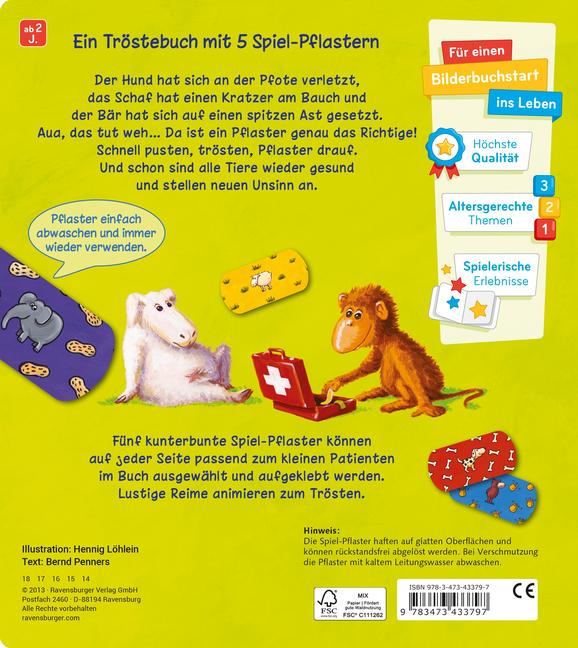 Beispielinhalt (Bild) Pusten, trösten, Pflaster drauf!