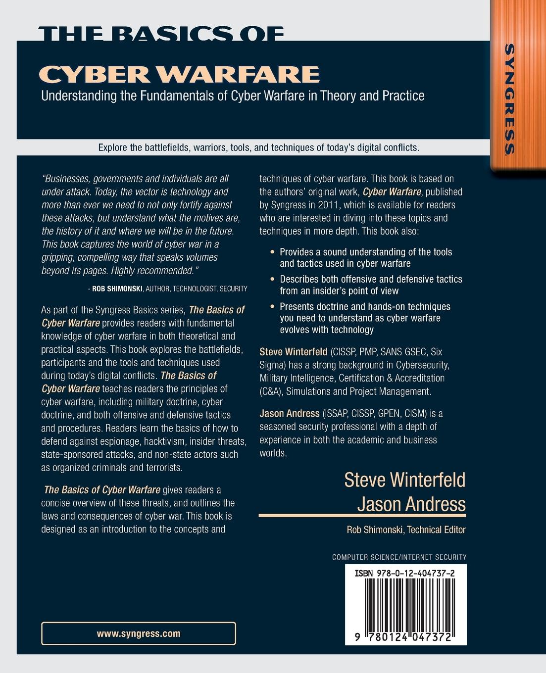 Rückseitencover The Basics of Cyber Warfare