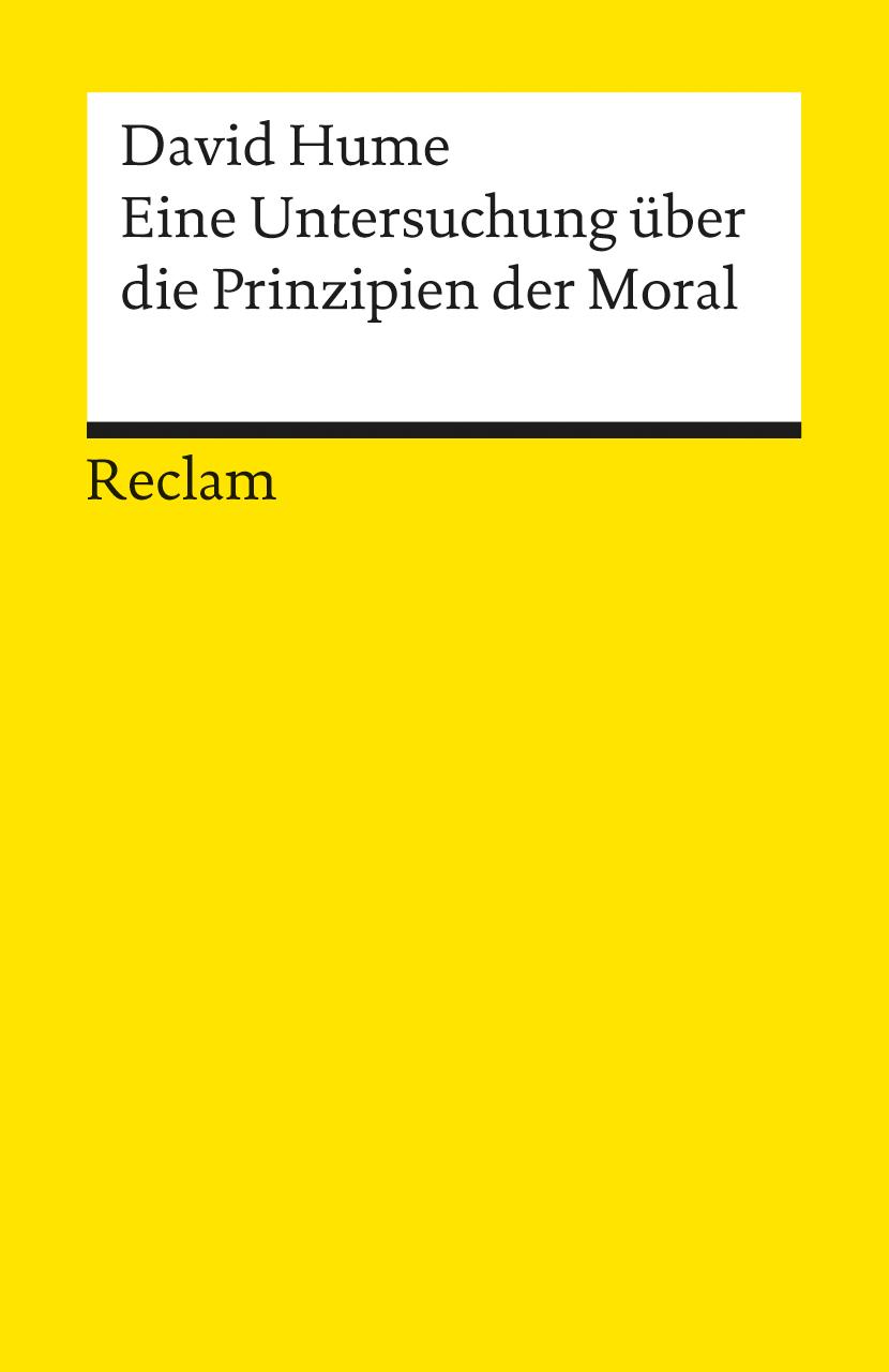 Vorderes Coverbild Eine Untersuchung über die Prinzipien der Moral