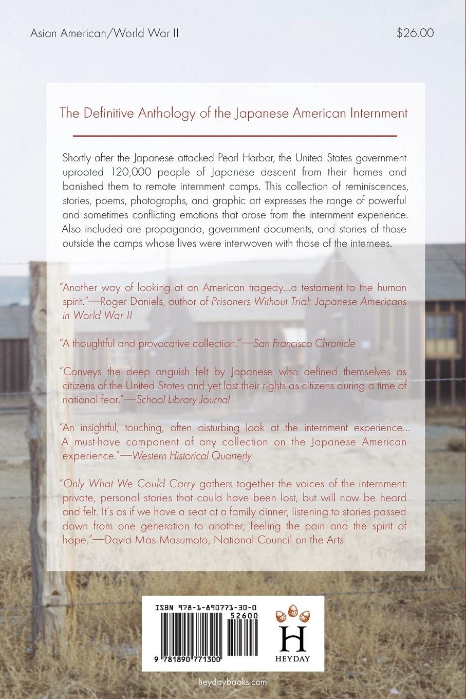 Rückseitencover Only What We Could Carry