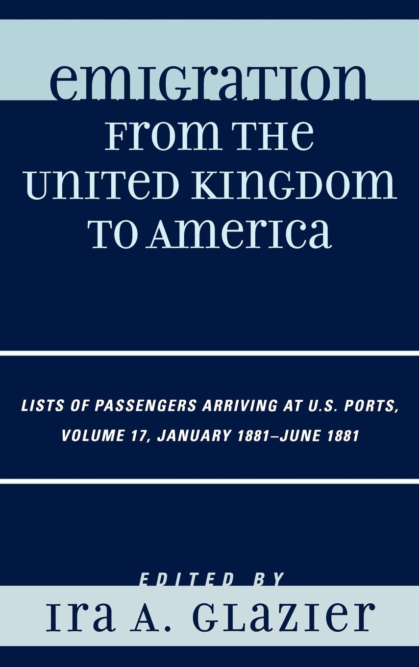Vorderes Coverbild Emigration from the United Kingdom to America