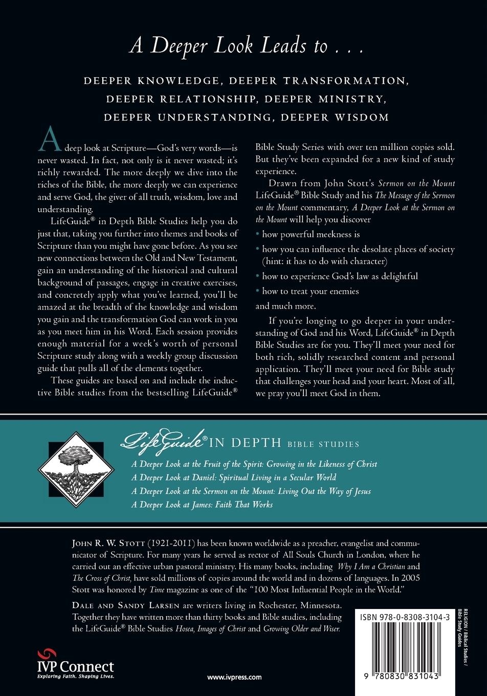 Rückseitencover A Deeper Look at the Sermon on the Mount