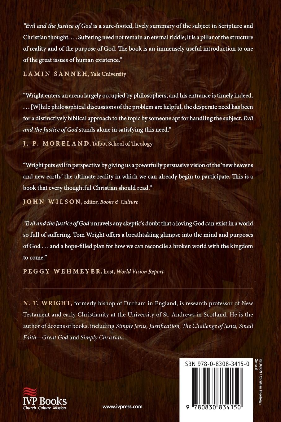 Rückseitencover Evil and the Justice of God