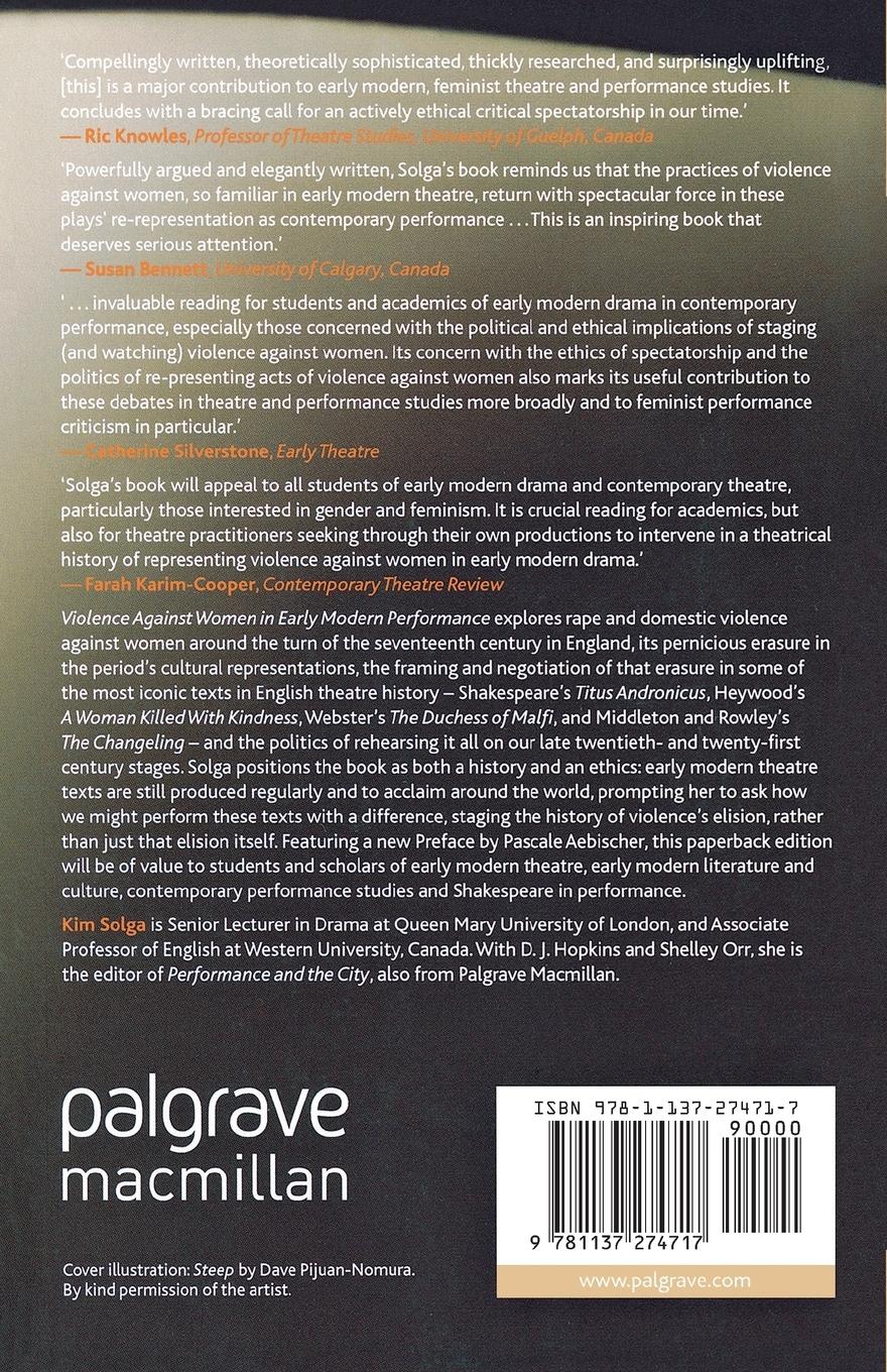 Rückseitencover Violence Against Women in Early Modern Performance