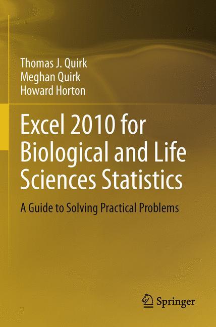 Vorderes Coverbild Excel 2010 for Biological and Life Sciences Statistics
