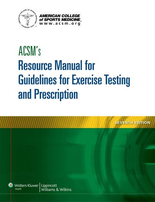 Vorderes Coverbild ACSM's Resource Manual for Guidelines for Exercise Testing and Prescription
