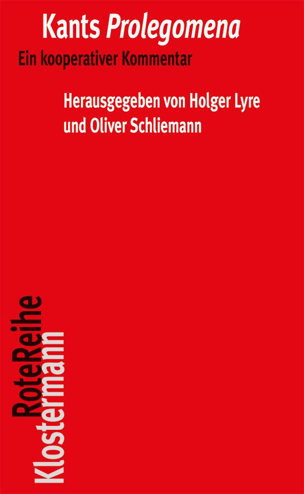 Vorderes Coverbild Kants Prolegomena