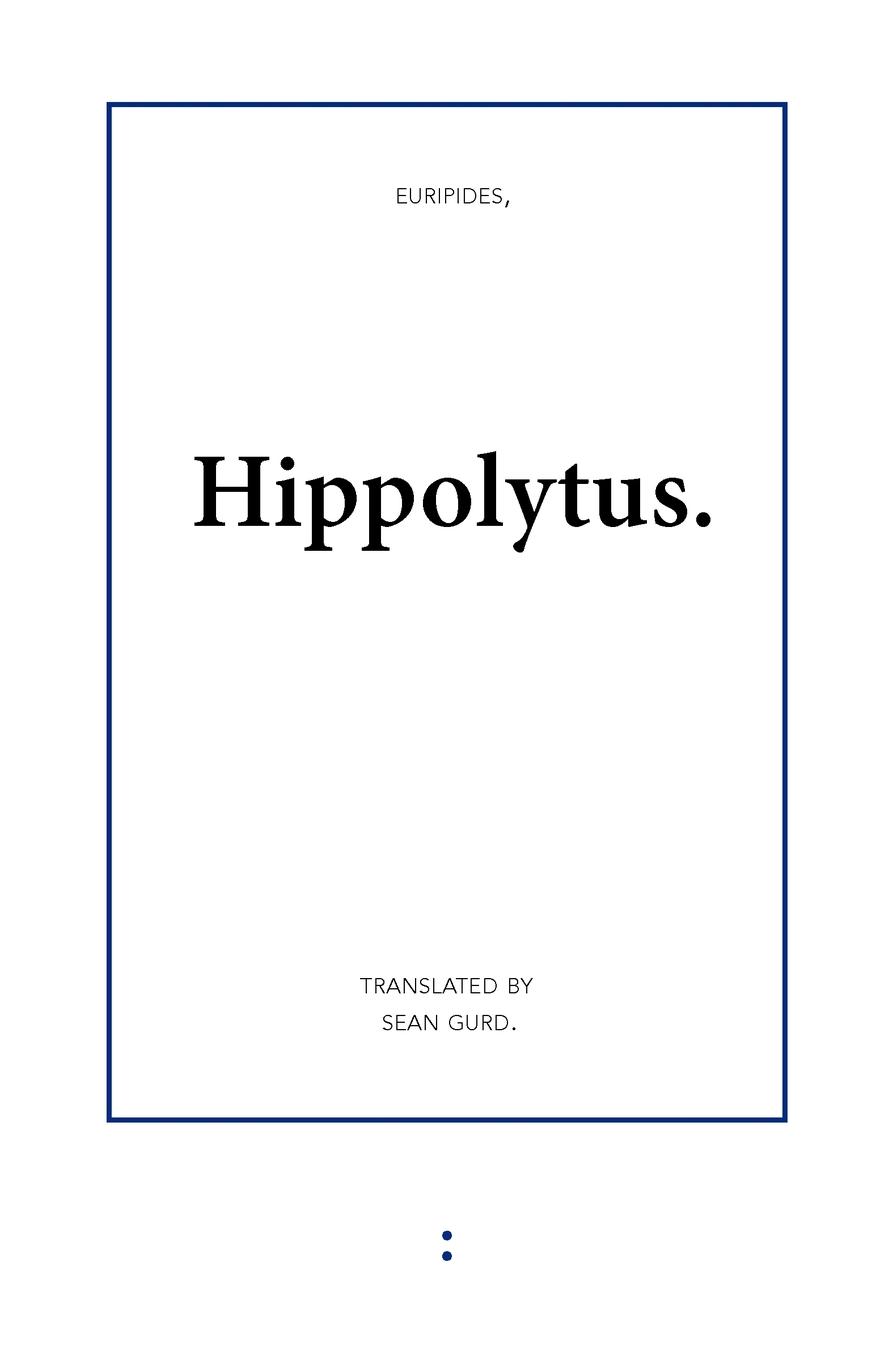 Vorderes Coverbild Hippolytus