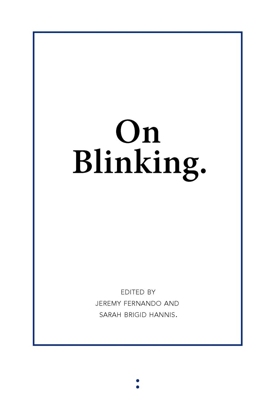 Vorderes Coverbild On Blinking