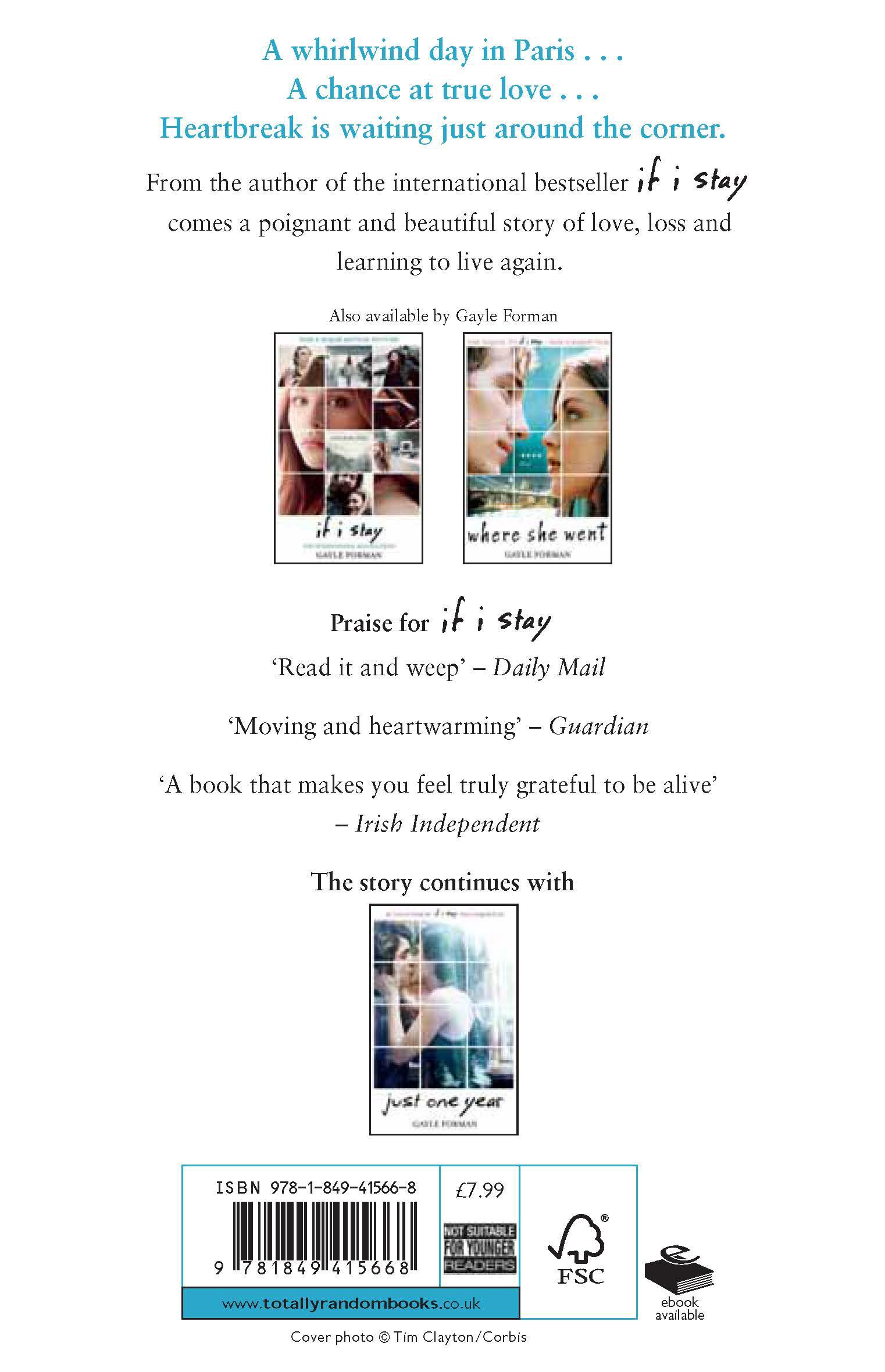 Rückseitencover Just One Day