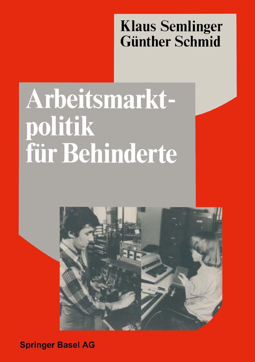 Vorderes Coverbild Arbeitsmarktpolitik für Behinderte
