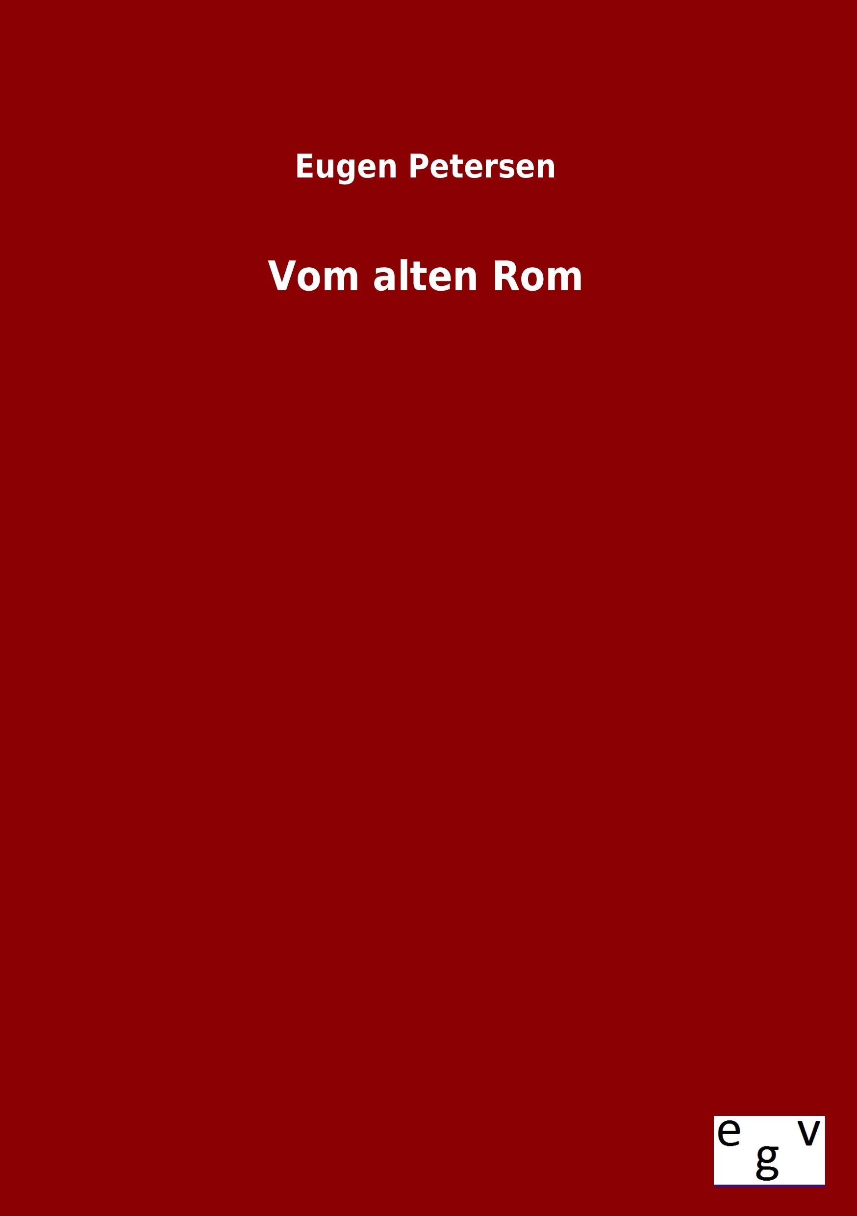 Vorderes Coverbild Vom alten Rom