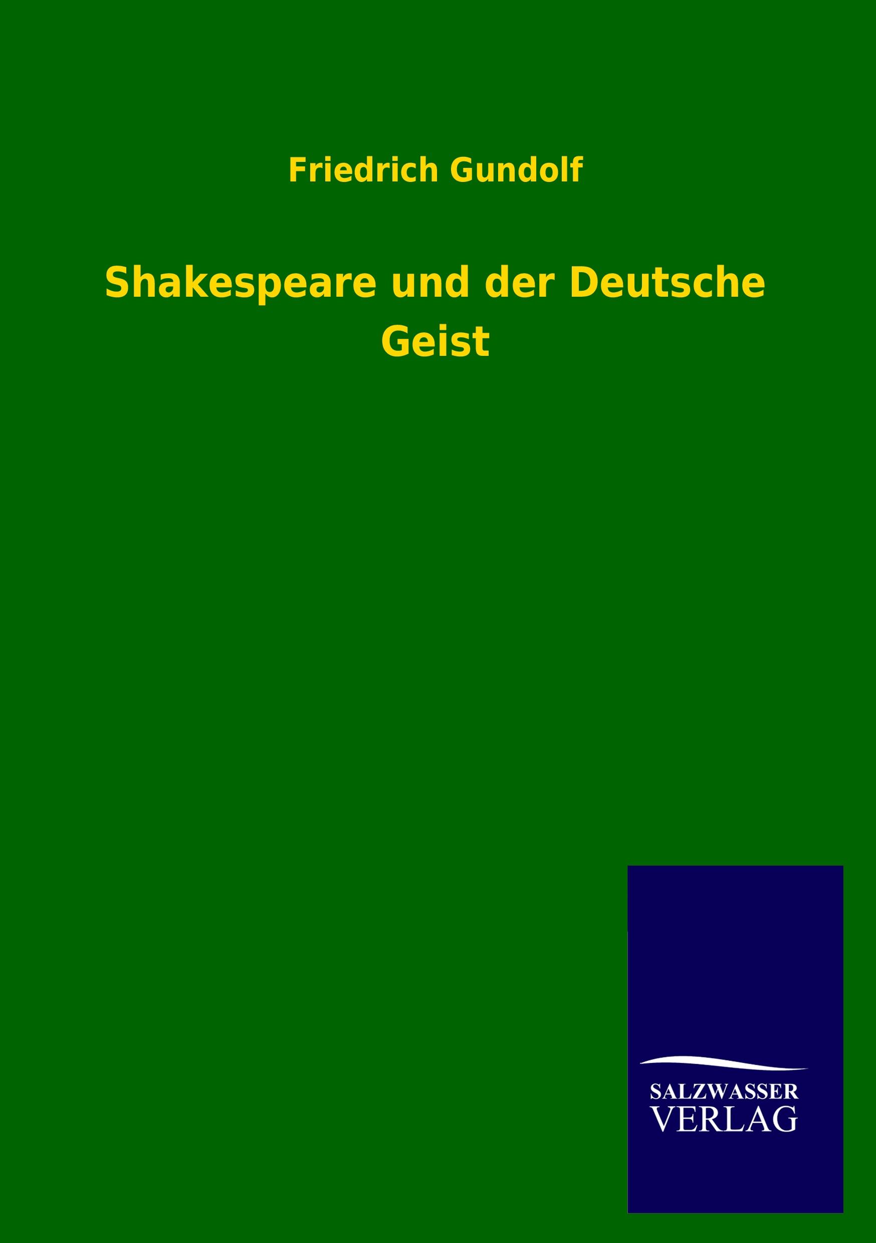 Vorderes Coverbild Shakespeare und der Deutsche Geist