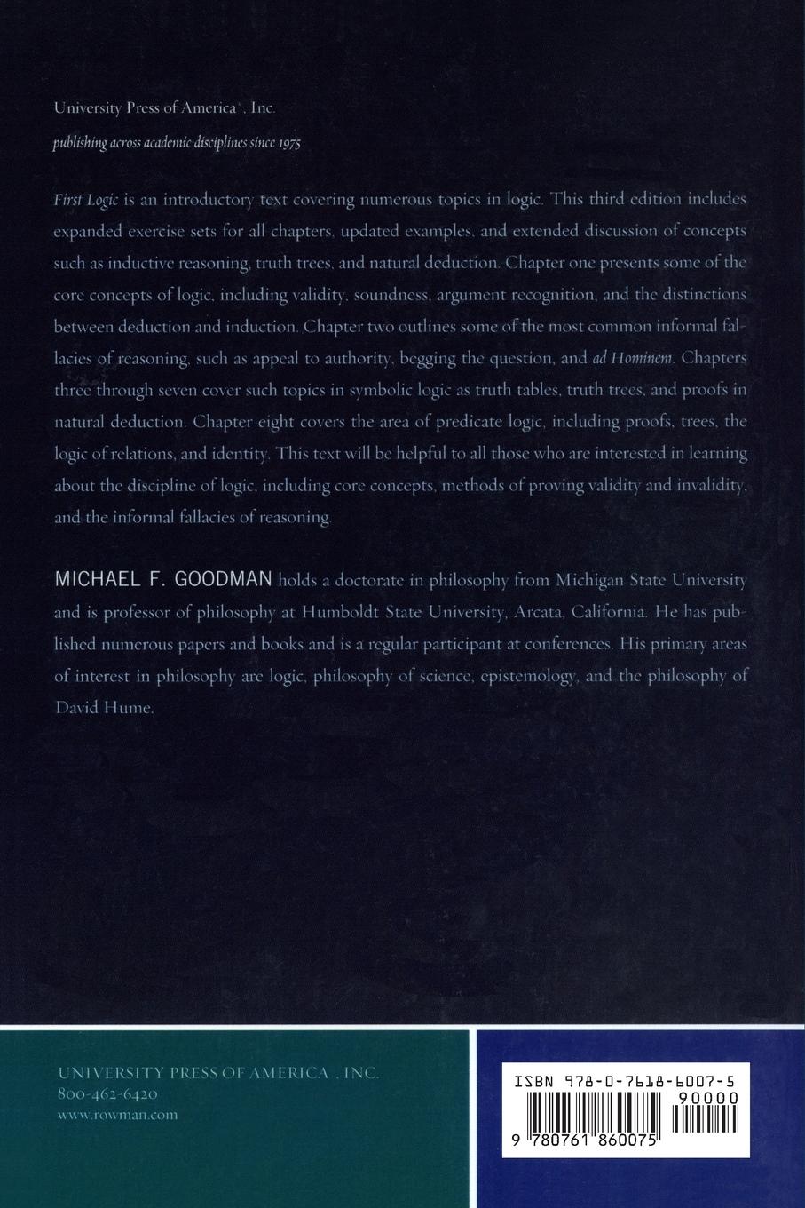 Rückseitencover First Logic