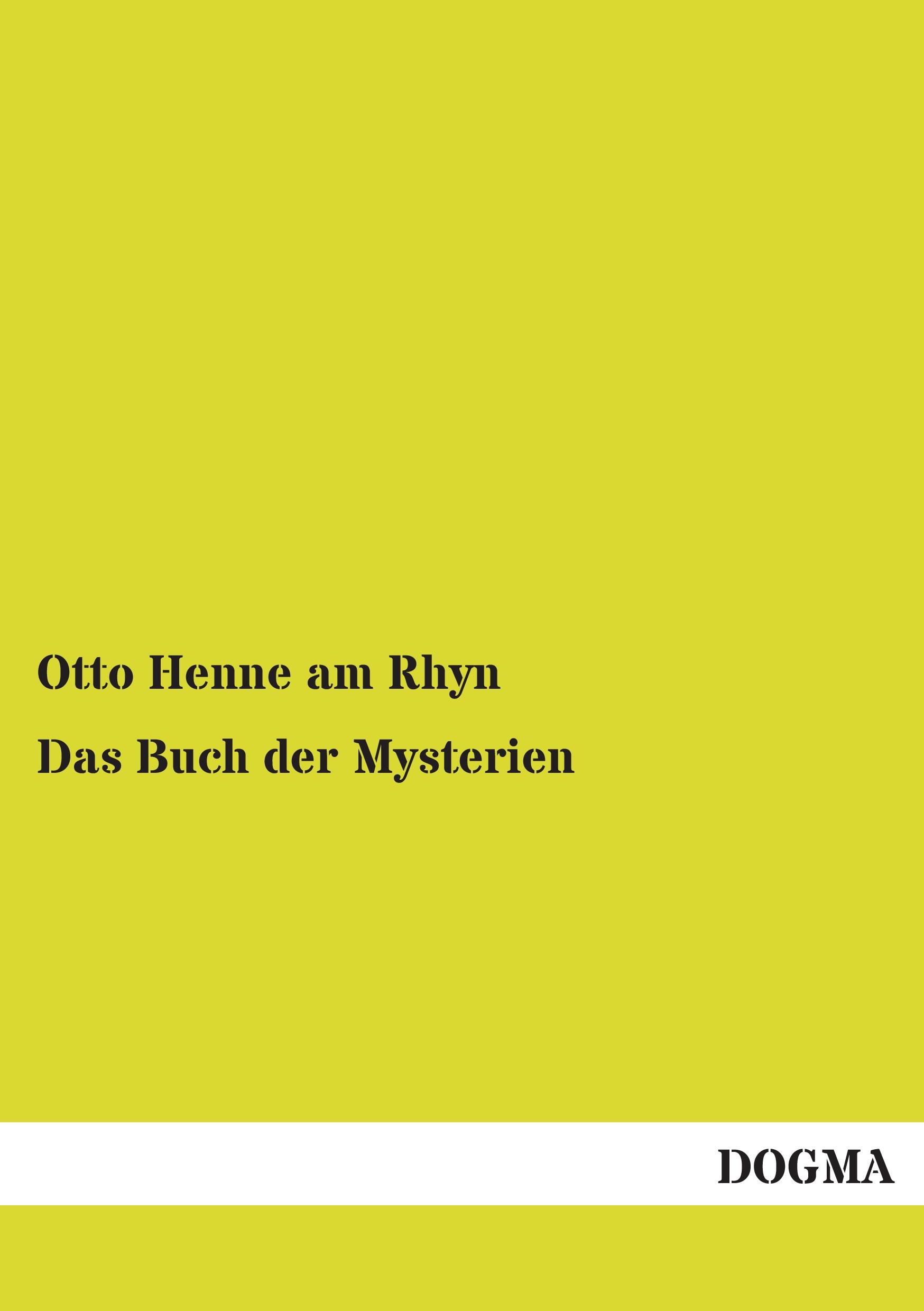 Vorderes Coverbild Das Buch der Mysterien