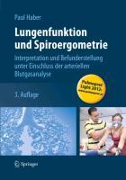 Vorderes Coverbild Lungenfunktion und Spiroergometrie