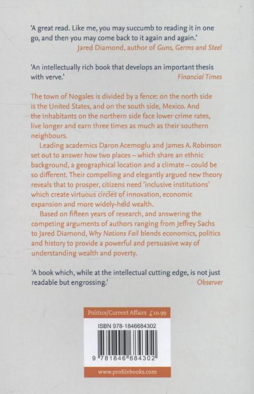 Rückseitencover Why Nations Fail