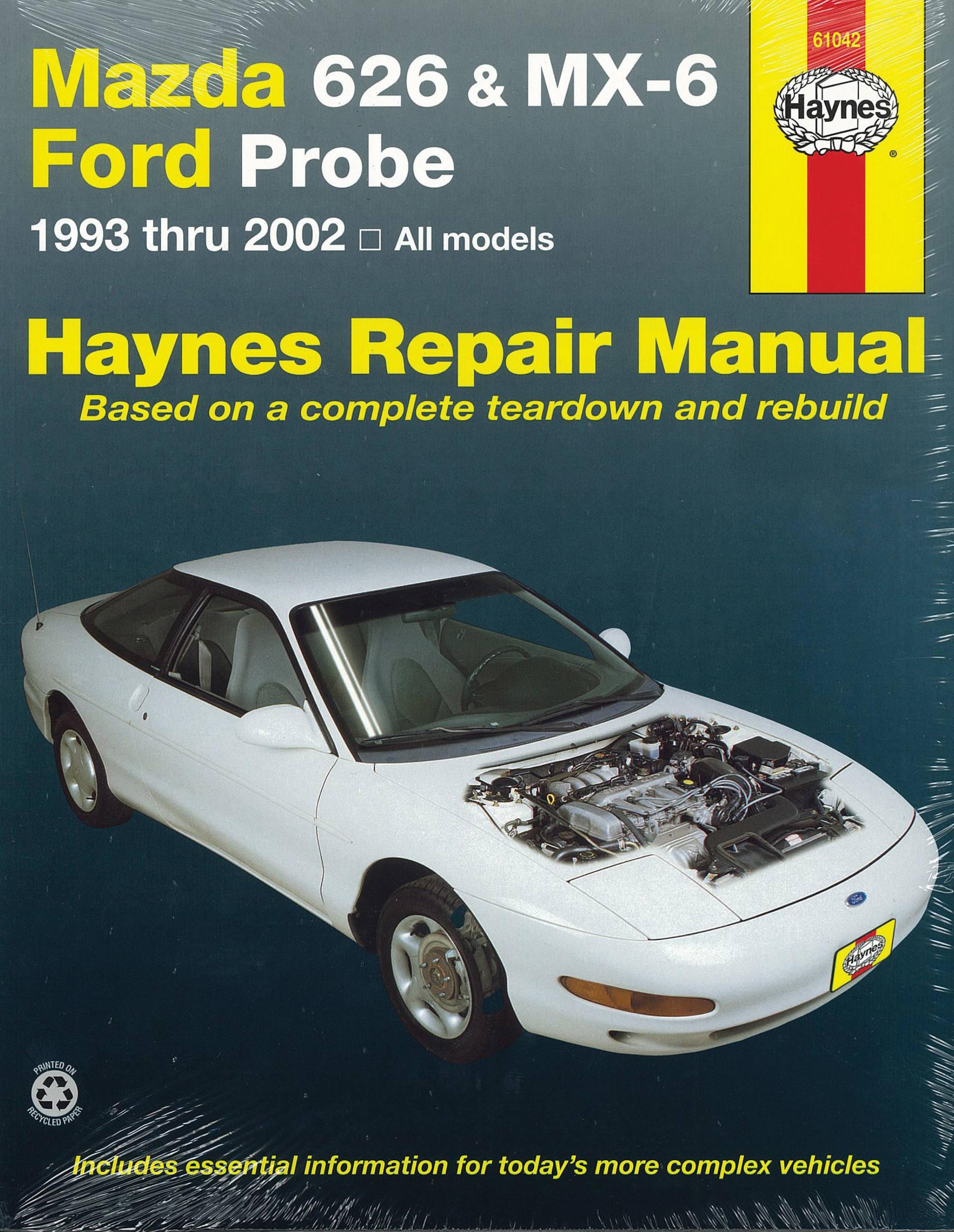 Vorderes Coverbild Mazda 626, MX-6 & Ford Probe covering Mazda 626 (93-02), Mazda MX-6 & Ford Probe (93-97) Haynes Repair Manual (USA)