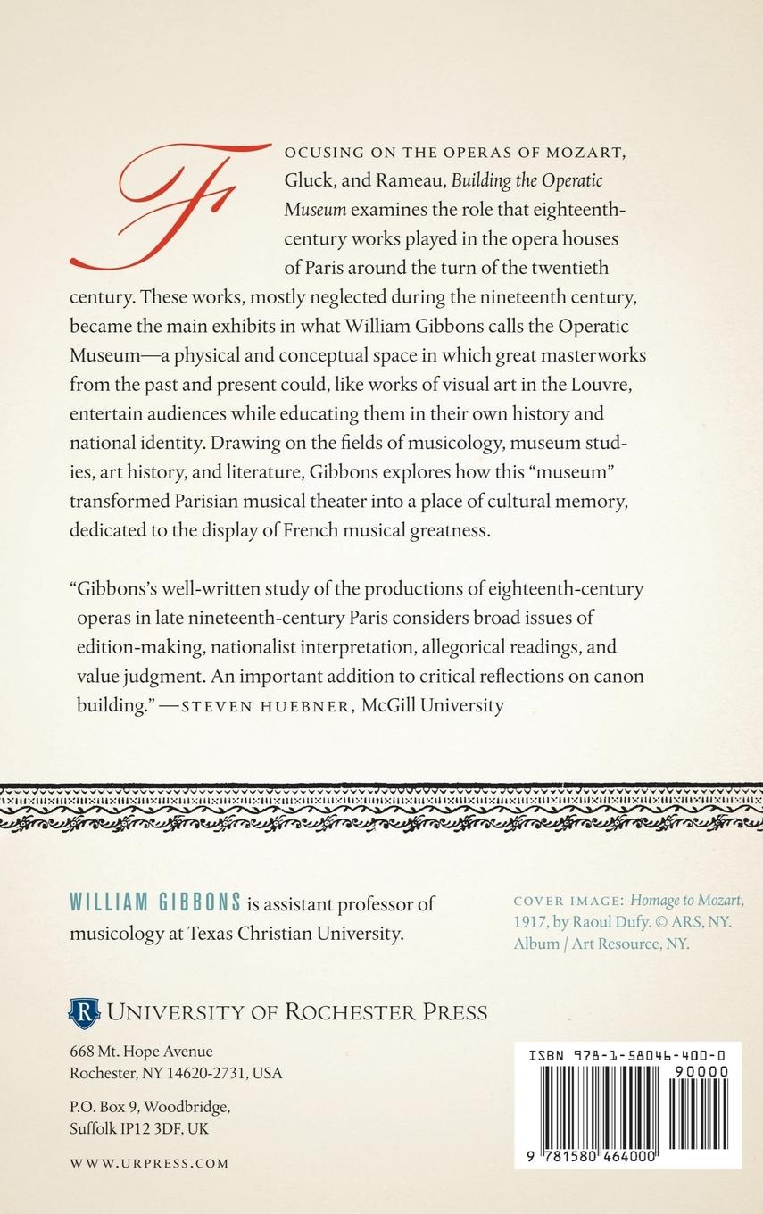 Rückseitencover Building the Operatic Museum