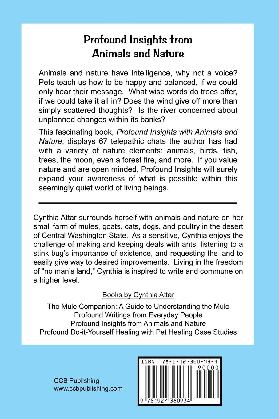 Rückseitencover Profound Insights from Animals and Nature