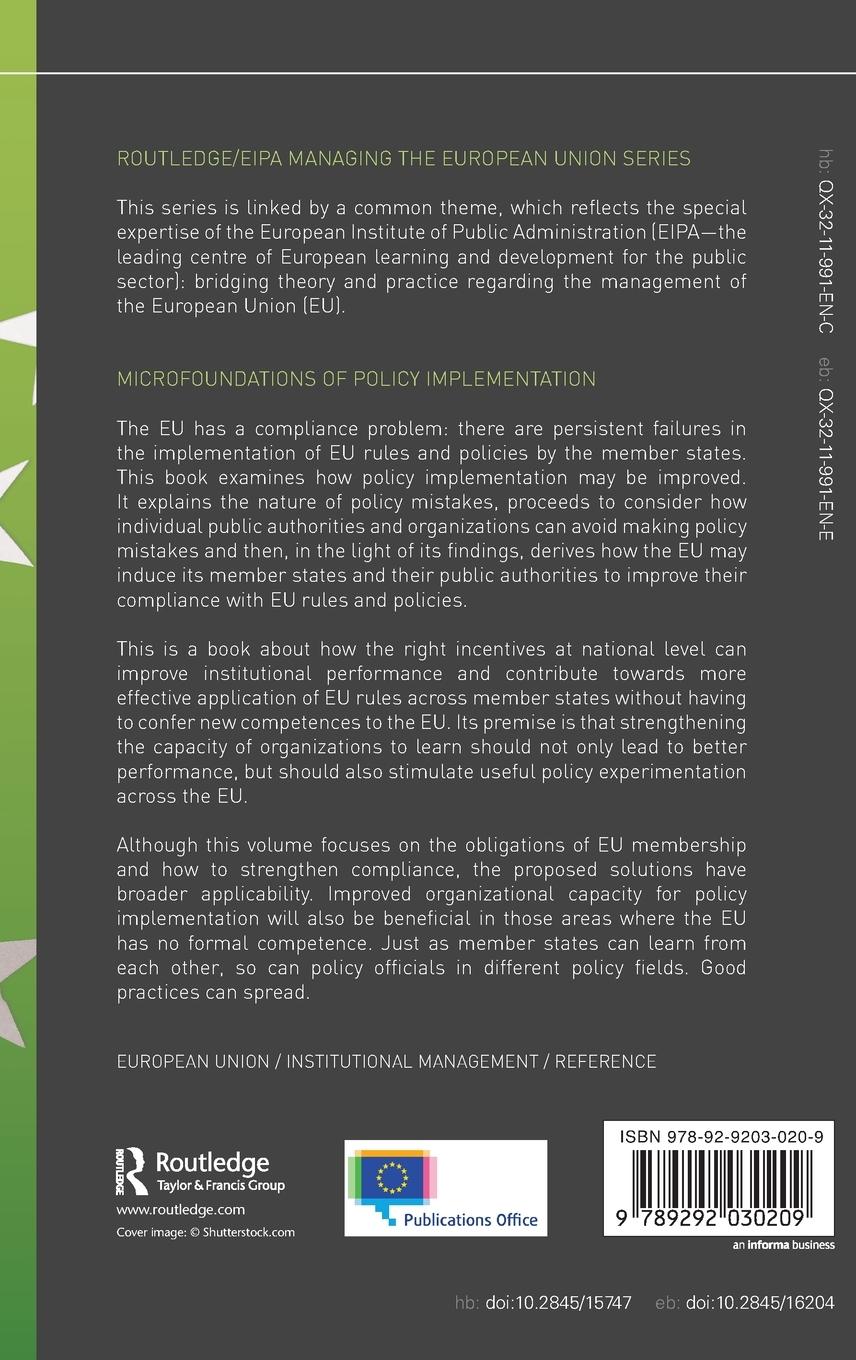 Rückseitencover Microfoundations of Policy Implementation