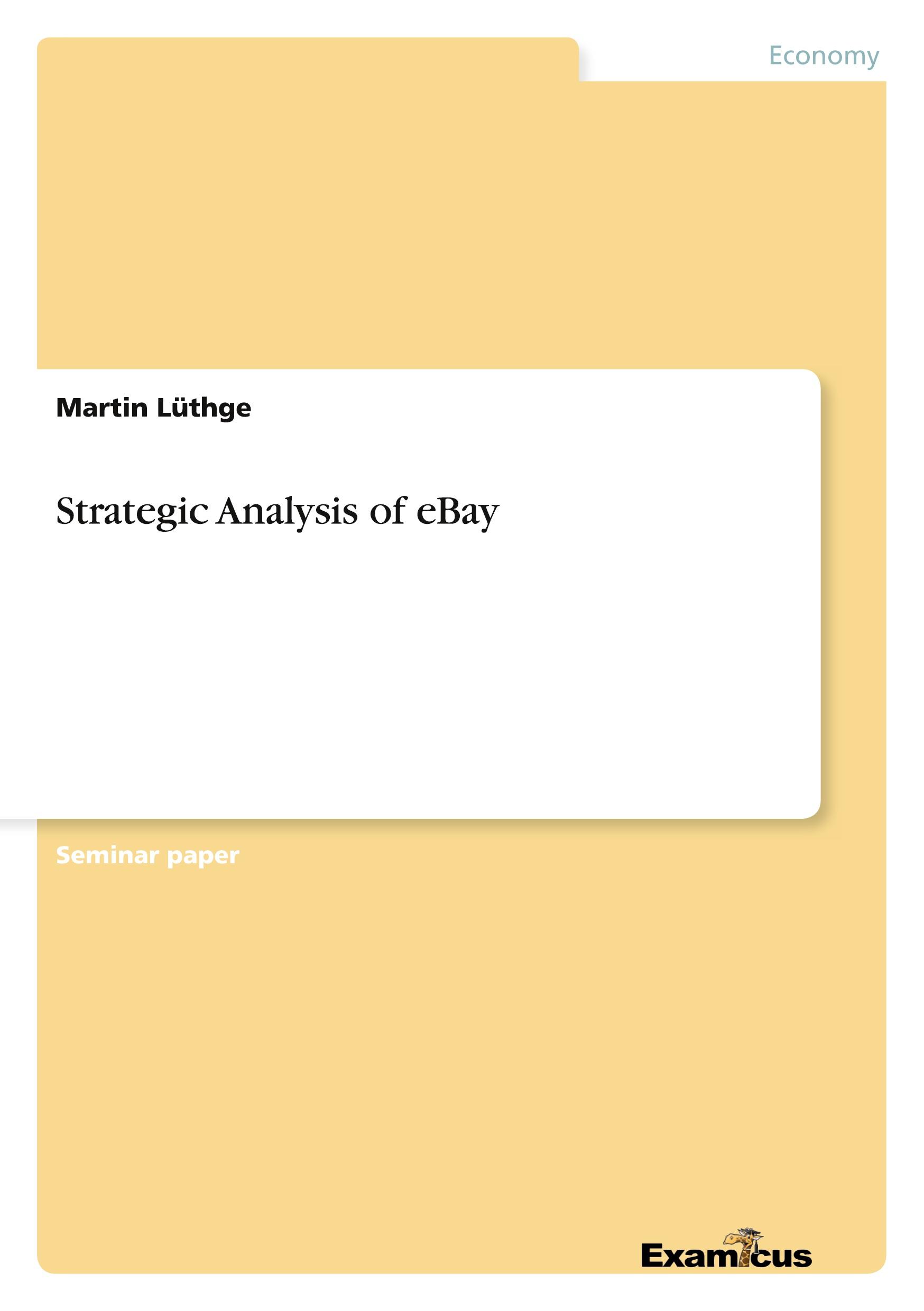 Vorderes Coverbild Strategic Analysis of eBay