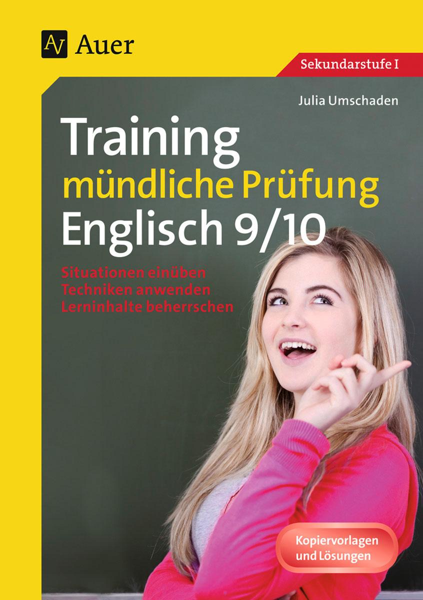 Vorderes Coverbild Training mündliche Prüfung Englisch, Klasse 9-10