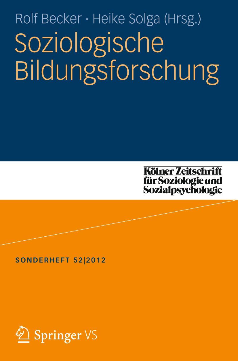 Vorderes Coverbild Soziologische Bildungsforschung