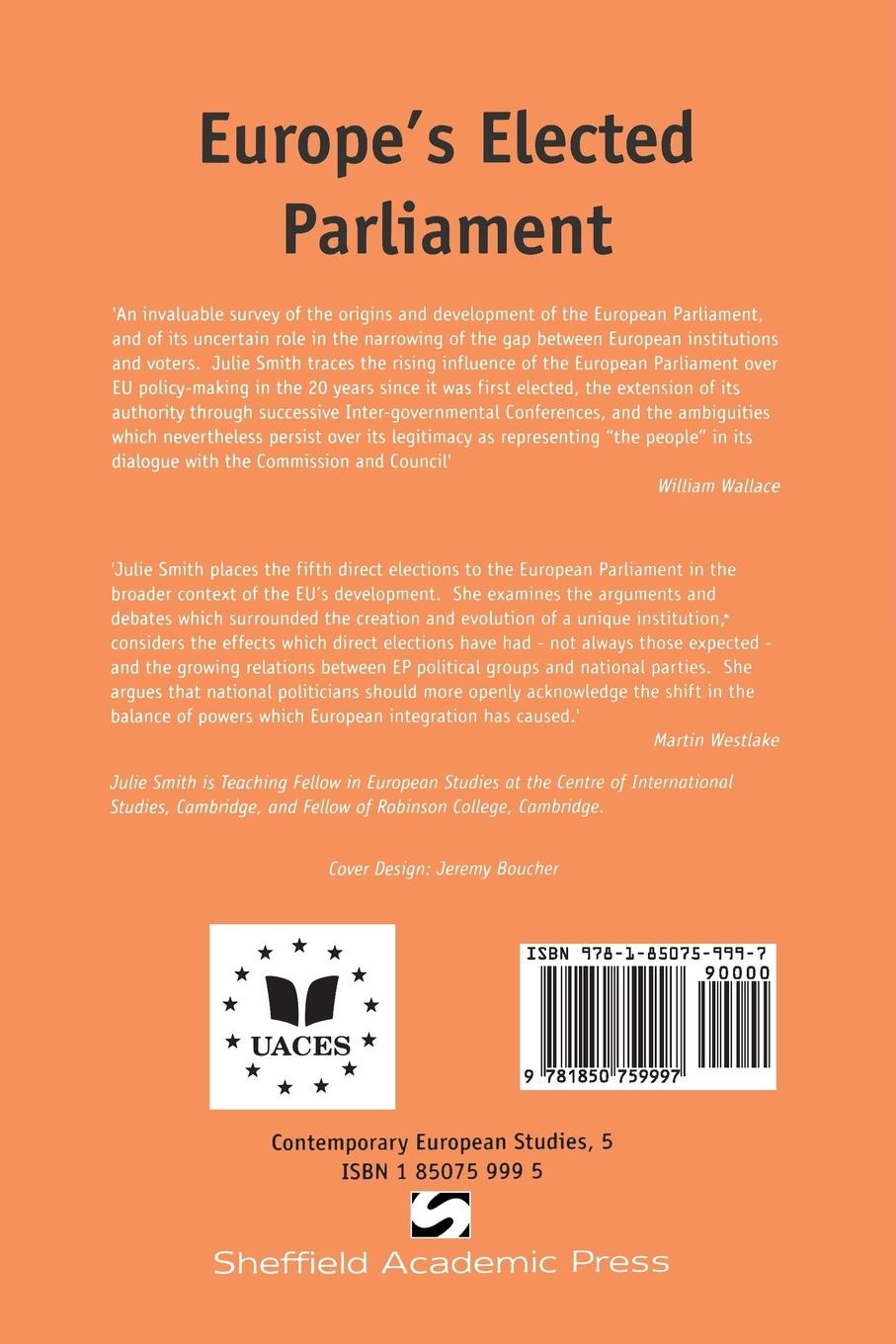 Rückseitencover Europe's Elected Parliament