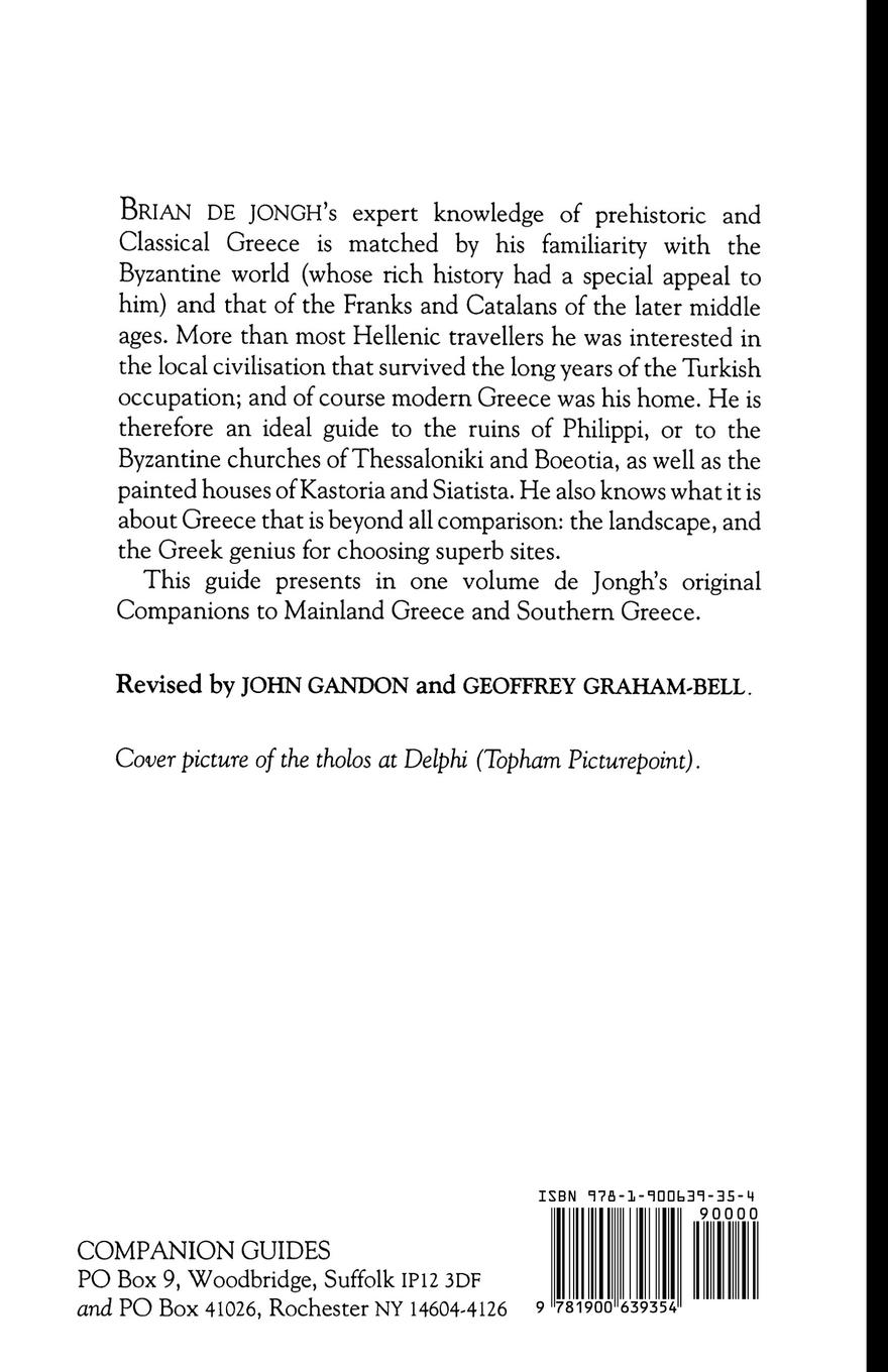 Rückseitencover The Companion Guide to Greece