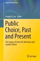 Vorderes Coverbild Public Choice, Past and Present