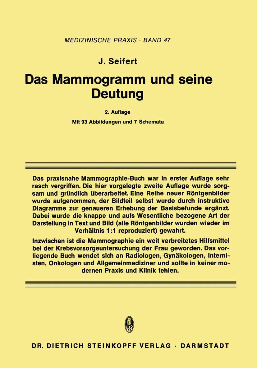 Vorderes Coverbild Das Mammogramm und seine Deutung