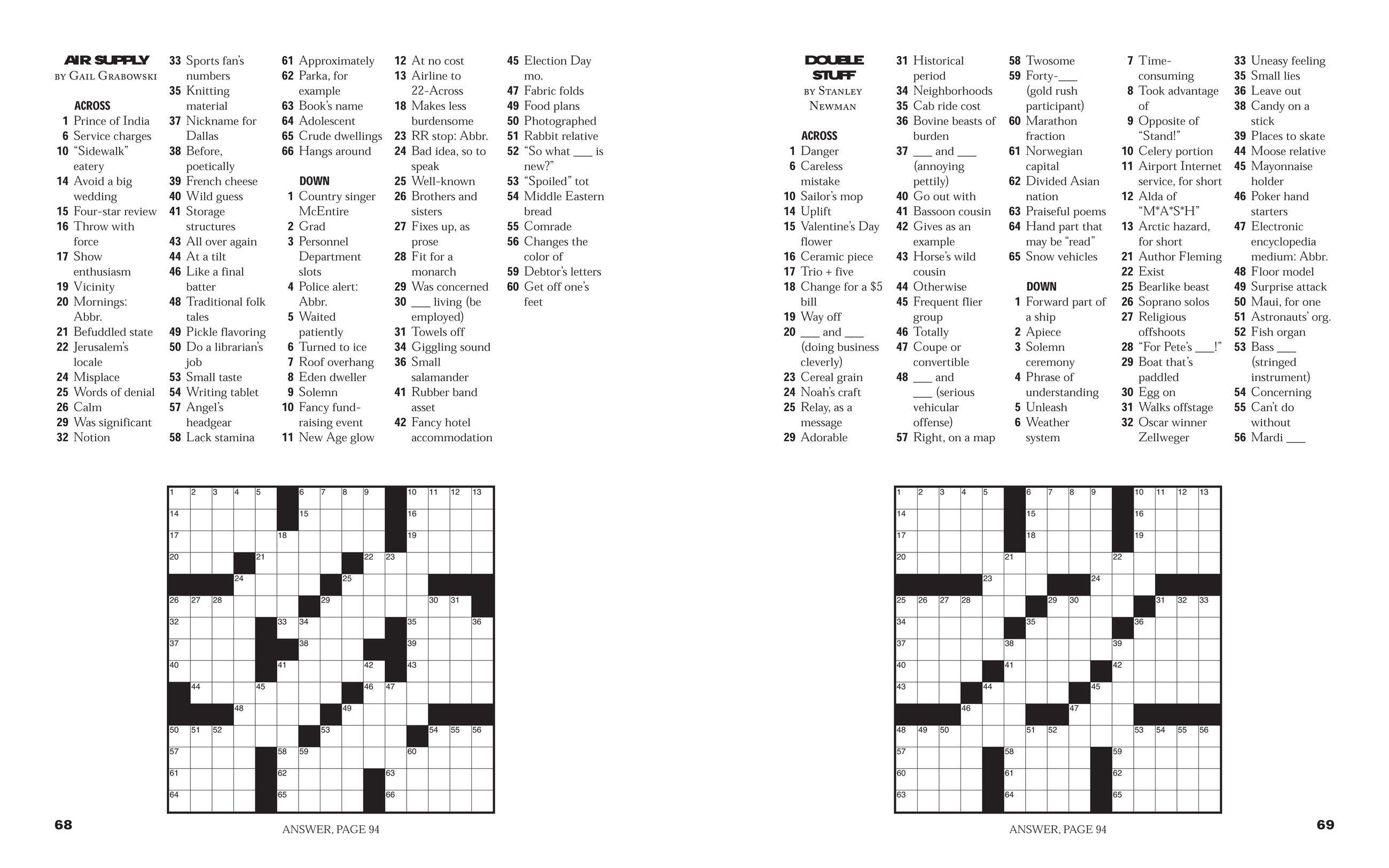 Beispielinhalt (Bild) Easy as Pie Crosswords: Super Easy!