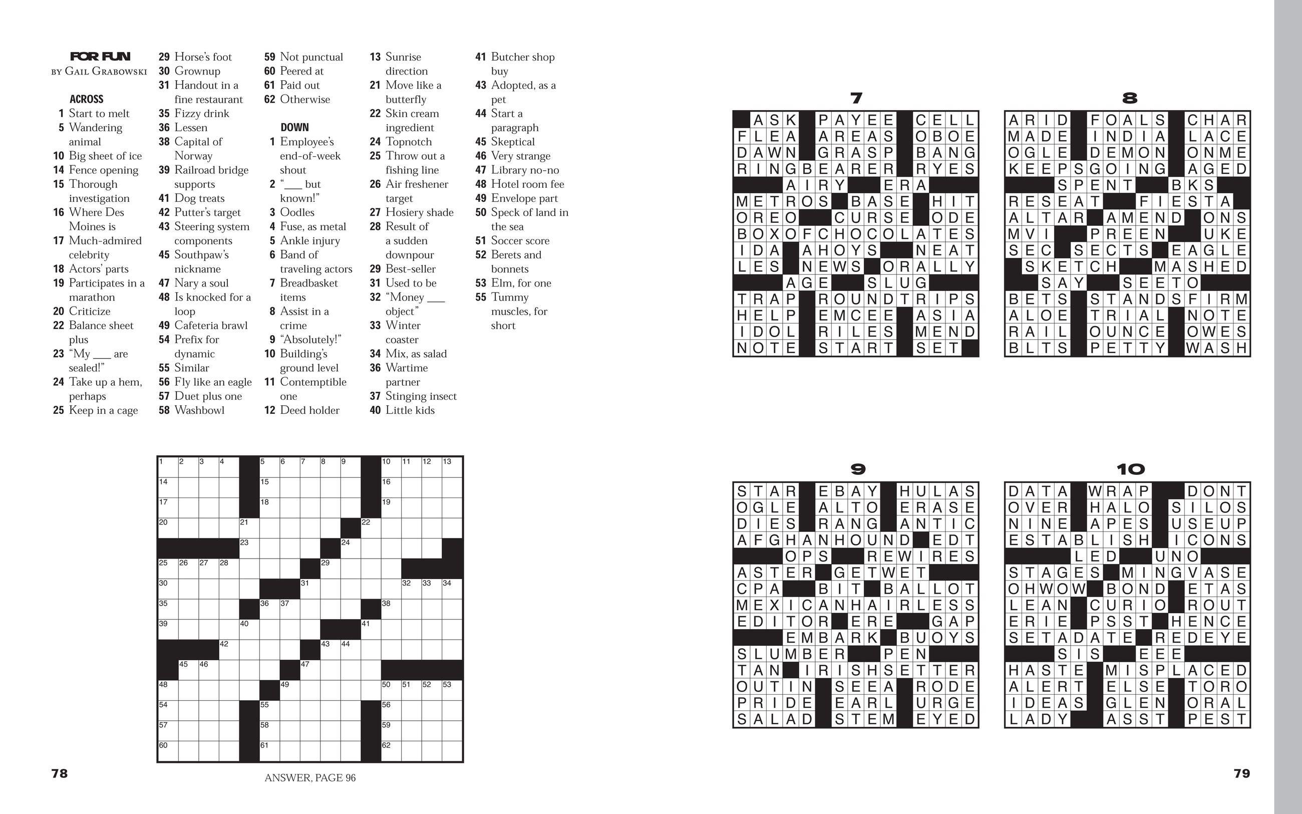 Beispielinhalt (Bild) Easy as Pie Crosswords: Super Easy!