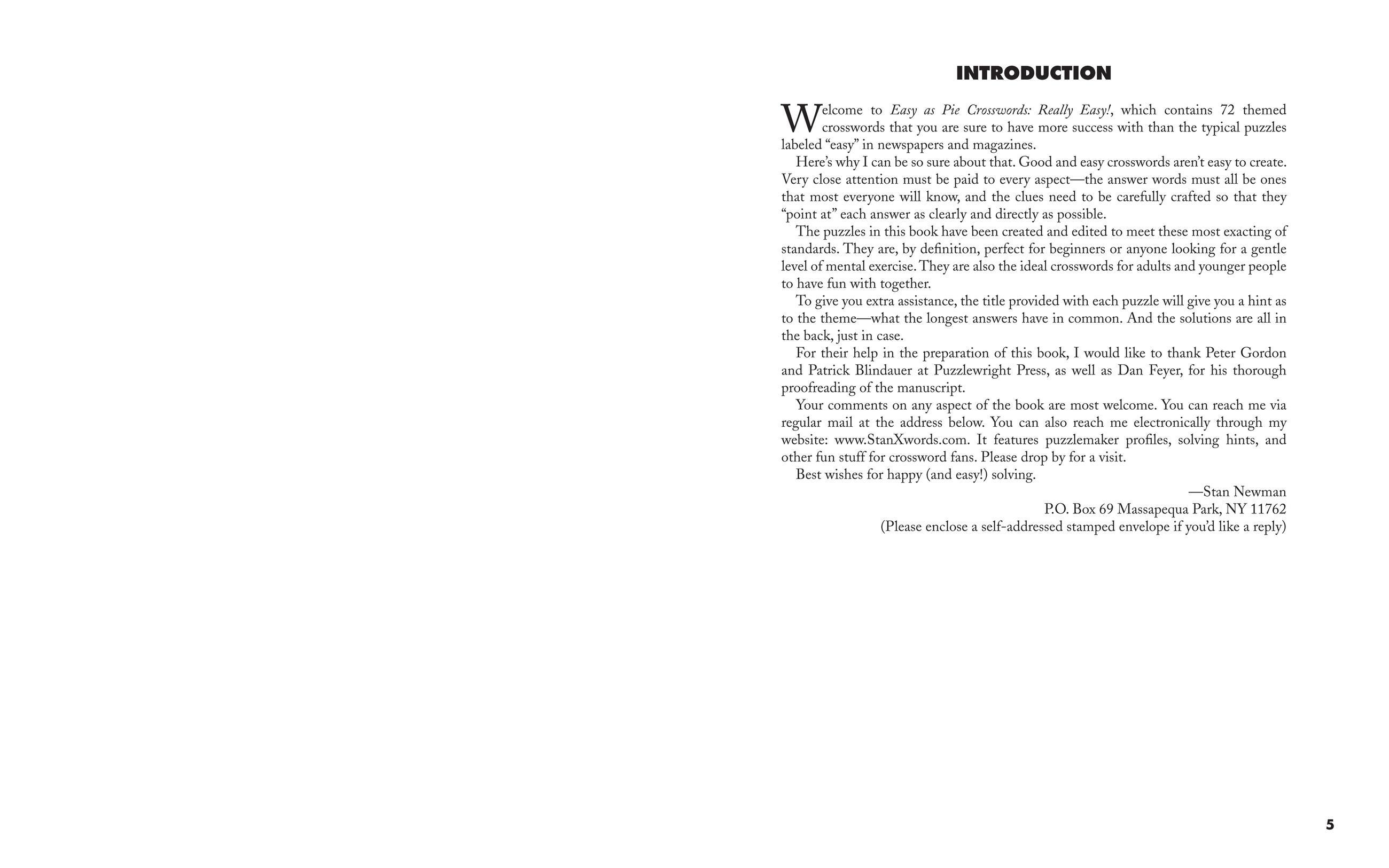 Beispielinhalt (Bild) Easy as Pie Crosswords: Really Easy!